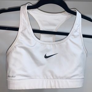 White Nike SportBra Dri-Fit